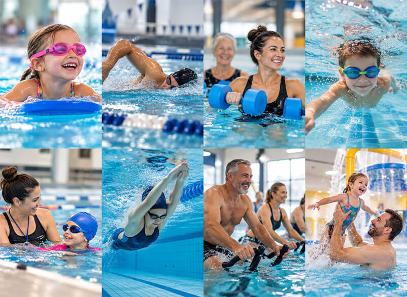 Activités du complexe aquatique intérieur