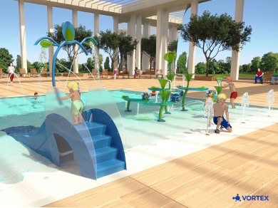 Complexe aquatique pataugeoire 02